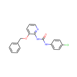 O=C(Nc1ccc(Cl)cc1)Nc1ncccc1OCc1ccccc1 ZINC000005331680