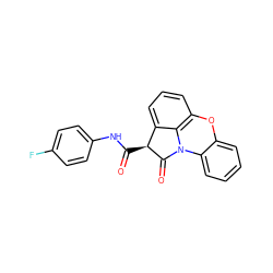 O=C(Nc1ccc(F)cc1)[C@@H]1C(=O)N2c3ccccc3Oc3cccc1c32 ZINC000026168859