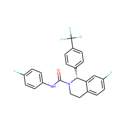 O=C(Nc1ccc(F)cc1)N1CCc2ccc(F)cc2[C@H]1c1ccc(C(F)(F)F)cc1 ZINC000084669847