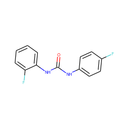 O=C(Nc1ccc(F)cc1)Nc1ccccc1F ZINC000004539203