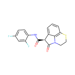 O=C(Nc1ccc(F)cc1F)[C@@H]1C(=O)N2CCSc3cccc1c32 ZINC000026173701