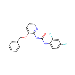 O=C(Nc1ccc(F)cc1F)Nc1ncccc1OCc1ccccc1 ZINC000013680239