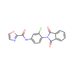 O=C(Nc1ccc(N2C(=O)c3ccccc3C2=O)c(Cl)c1)c1ncco1 ZINC000473155291