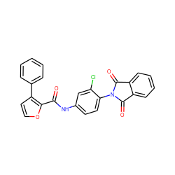 O=C(Nc1ccc(N2C(=O)c3ccccc3C2=O)c(Cl)c1)c1occc1-c1ccccc1 ZINC000473154327