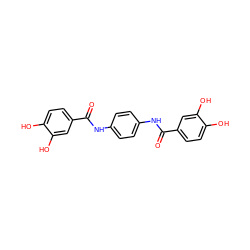 O=C(Nc1ccc(NC(=O)c2ccc(O)c(O)c2)cc1)c1ccc(O)c(O)c1 ZINC000029402463