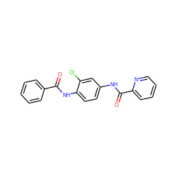 O=C(Nc1ccc(NC(=O)c2ccccn2)cc1Cl)c1ccccc1 ZINC000066078592