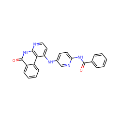 O=C(Nc1ccc(Nc2ccnc3[nH]c(=O)c4ccccc4c23)cn1)c1ccccc1 ZINC000096269775