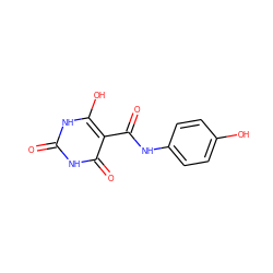 O=C(Nc1ccc(O)cc1)c1c(O)[nH]c(=O)[nH]c1=O ZINC000196132212