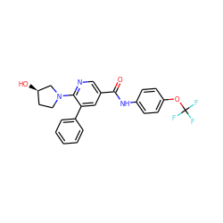 O=C(Nc1ccc(OC(F)(F)F)cc1)c1cnc(N2CC[C@@H](O)C2)c(-c2ccccc2)c1 ZINC000224399134