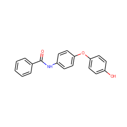 O=C(Nc1ccc(Oc2ccc(O)cc2)cc1)c1ccccc1 ZINC000096285805