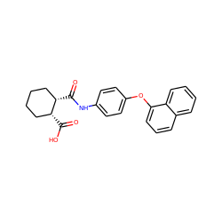 O=C(Nc1ccc(Oc2cccc3ccccc23)cc1)[C@H]1CCCC[C@H]1C(=O)O ZINC000000843966