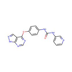 O=C(Nc1ccc(Oc2ncnc3[nH]ncc23)cc1)Nc1cccnc1 ZINC000095587860