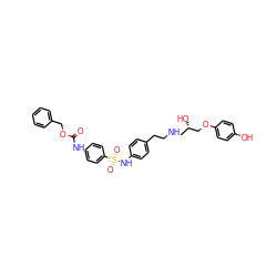 O=C(Nc1ccc(S(=O)(=O)Nc2ccc(CCNC[C@H](O)COc3ccc(O)cc3)cc2)cc1)OCc1ccccc1 ZINC000034801571