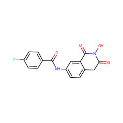 O=C(Nc1ccc2c(c1)C(=O)N(O)C(=O)C2)c1ccc(F)cc1 ZINC000040977063