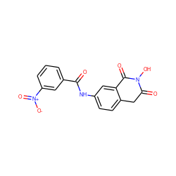 O=C(Nc1ccc2c(c1)C(=O)N(O)C(=O)C2)c1cccc([N+](=O)[O-])c1 ZINC000040849231