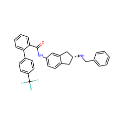 O=C(Nc1ccc2c(c1)C[C@H](NCc1ccccc1)C2)c1ccccc1-c1ccc(C(F)(F)F)cc1 ZINC000013471212