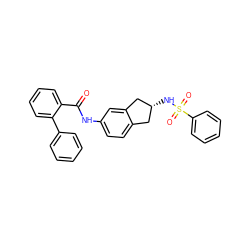 O=C(Nc1ccc2c(c1)C[C@H](NS(=O)(=O)c1ccccc1)C2)c1ccccc1-c1ccccc1 ZINC000013471263