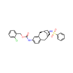 O=C(Nc1ccc2c(c1)C[C@H]1CC[C@@H](C2)[C@H]1NS(=O)(=O)c1ccccc1)OCc1ccccc1Cl ZINC000028358538