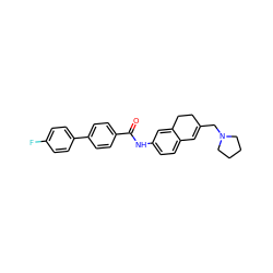 O=C(Nc1ccc2c(c1)CCC(CN1CCCC1)=C2)c1ccc(-c2ccc(F)cc2)cc1 ZINC000034025070