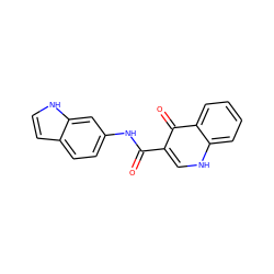 O=C(Nc1ccc2cc[nH]c2c1)c1c[nH]c2ccccc2c1=O ZINC000113739959