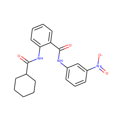 O=C(Nc1cccc([N+](=O)[O-])c1)c1ccccc1NC(=O)C1CCCCC1 ZINC000199853287