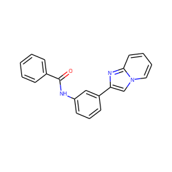 O=C(Nc1cccc(-c2cn3ccccc3n2)c1)c1ccccc1 ZINC000038152802