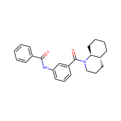 O=C(Nc1cccc(C(=O)N2CCC[C@H]3CCCC[C@@H]32)c1)c1ccccc1 ZINC000013674580