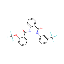 O=C(Nc1cccc(C(F)(F)F)c1)c1ccccc1NC(=O)c1ccccc1OC(F)(F)F ZINC000199854109