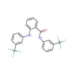 O=C(Nc1cccc(C(F)(F)F)c1)c1ccccc1Nc1cccc(C(F)(F)F)c1 ZINC000111924625