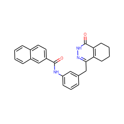 O=C(Nc1cccc(Cc2n[nH]c(=O)c3c2CCCC3)c1)c1ccc2ccccc2c1 ZINC000168301030