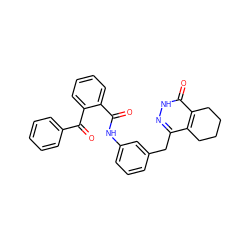 O=C(Nc1cccc(Cc2n[nH]c(=O)c3c2CCCC3)c1)c1ccccc1C(=O)c1ccccc1 ZINC000167274084