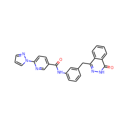 O=C(Nc1cccc(Cc2n[nH]c(=O)c3ccccc23)c1)c1ccc(-n2cccn2)nc1 ZINC000028524044