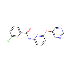 O=C(Nc1cccc(Oc2cncnc2)n1)c1cccc(Cl)c1 ZINC000096175625