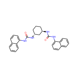 O=C(Nc1cccc2ccccc12)N[C@@H]1CCC[C@@H](NC(=O)Nc2cccc3ccccc23)C1 ZINC000013493810