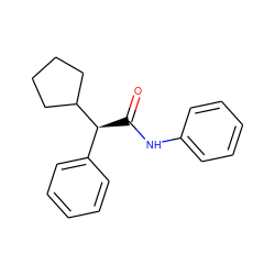 O=C(Nc1ccccc1)[C@@H](c1ccccc1)C1CCCC1 ZINC000000553153