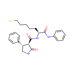 O=C(Nc1ccccc1)[C@H](CCCCCS)NC(=O)[C@H]1C(=O)NC[C@@H]1c1ccccc1 ZINC000205032517