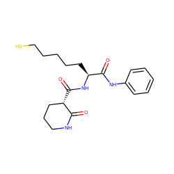 O=C(Nc1ccccc1)[C@H](CCCCCS)NC(=O)[C@H]1CCCNC1=O ZINC000205041875