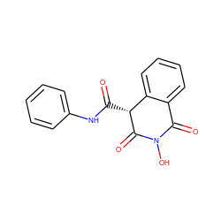 O=C(Nc1ccccc1)[C@H]1C(=O)N(O)C(=O)c2ccccc21 ZINC000103138307