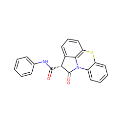 O=C(Nc1ccccc1)[C@H]1C(=O)N2c3ccccc3Sc3cccc1c32 ZINC000003797687