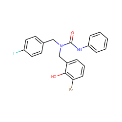 O=C(Nc1ccccc1)N(Cc1ccc(F)cc1)Cc1cccc(Br)c1O ZINC000045340087