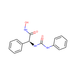 O=C(Nc1ccccc1)N[C@H](C(=O)NO)c1ccccc1 ZINC000095562244