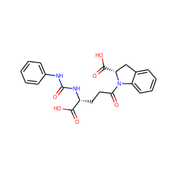 O=C(Nc1ccccc1)N[C@H](CCC(=O)N1c2ccccc2C[C@H]1C(=O)O)C(=O)O ZINC000029341318