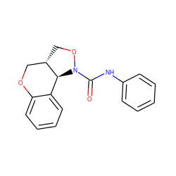 O=C(Nc1ccccc1)N1OC[C@H]2COc3ccccc3[C@@H]21 ZINC000058592652