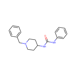 O=C(Nc1ccccc1)NC1CCN(Cc2ccccc2)CC1 ZINC000012505286