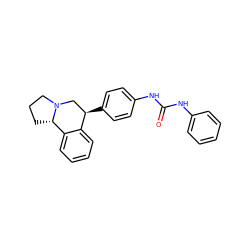 O=C(Nc1ccccc1)Nc1ccc([C@@H]2CN3CCC[C@H]3c3ccccc32)cc1 ZINC000029240175