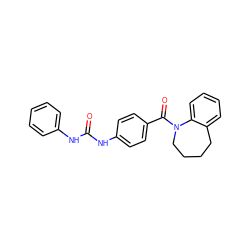 O=C(Nc1ccccc1)Nc1ccc(C(=O)N2CCCCc3ccccc32)cc1 ZINC000013757954