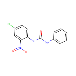 O=C(Nc1ccccc1)Nc1ccc(Cl)cc1[N+](=O)[O-] ZINC000004365197