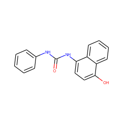 O=C(Nc1ccccc1)Nc1ccc(O)c2ccccc12 ZINC000015952476