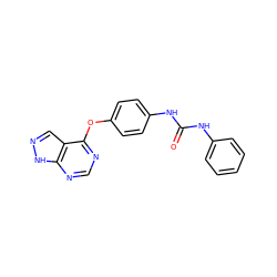 O=C(Nc1ccccc1)Nc1ccc(Oc2ncnc3[nH]ncc23)cc1 ZINC000095586071