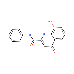 O=C(Nc1ccccc1)c1cc(=O)c2cccc(O)c2[nH]1 ZINC000073197848